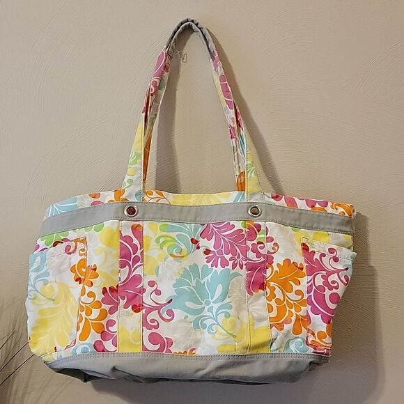THIRTY-ONE ISLAND DAMASK EASY BREEZY TOTE BAG - Picture 2 of 16